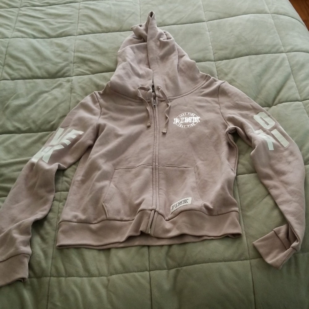 pink hoodie